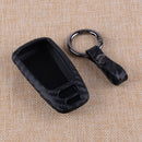 Carbon Fiber Look Silicone Smart Car Key Case Cover Fit For Audi A4 A5 S4 Q5 TT