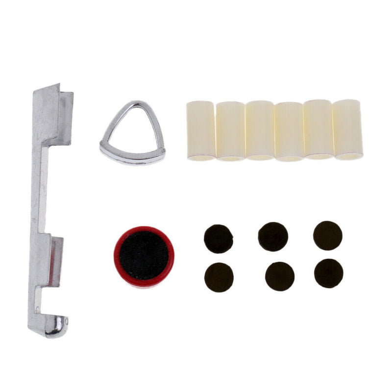 1 Set Billiard Snooker Pool Cue Repair Kit Clamp Tips Ferrules Scuffer Clamp