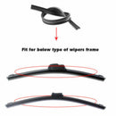 10Pcs 28" Car Silicone Universal Frameless Windshield Wiper Refill Blades