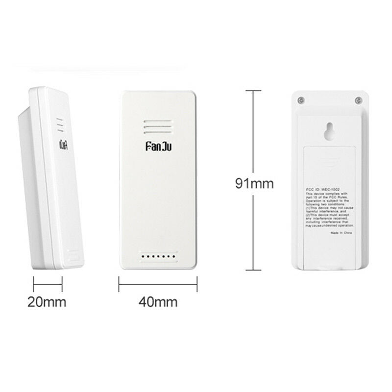 Wireless Weather Station Digital Clock Humidity Outdoor Thermometer Sensor JC Nw