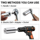 Multi Tool Grip Universal Socket Wrench /Power Drill Tool New Adapter Set V9V7
