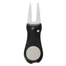Stainless Steel black Golf Club Ball Fork black Divot Repair Tool Golfer Ki