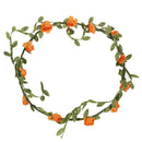 Lady Boho 12 Floral Flower Festival Wedding Garland Forehead Hair Head Band W4D8