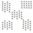 100x Shrimp Nickel Squid Hooks Umbrella Hooks Fishing Jig Tackle Equipment
