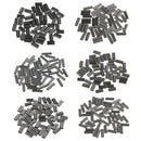 100Pcs Copper Double Fishing Tube Barrel Sleeves Tube Connector 2mm Bore