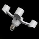 Porcelain Four Head Light Bulb Socket Splitter E27 Edison Base Supply A3L4 K7C5