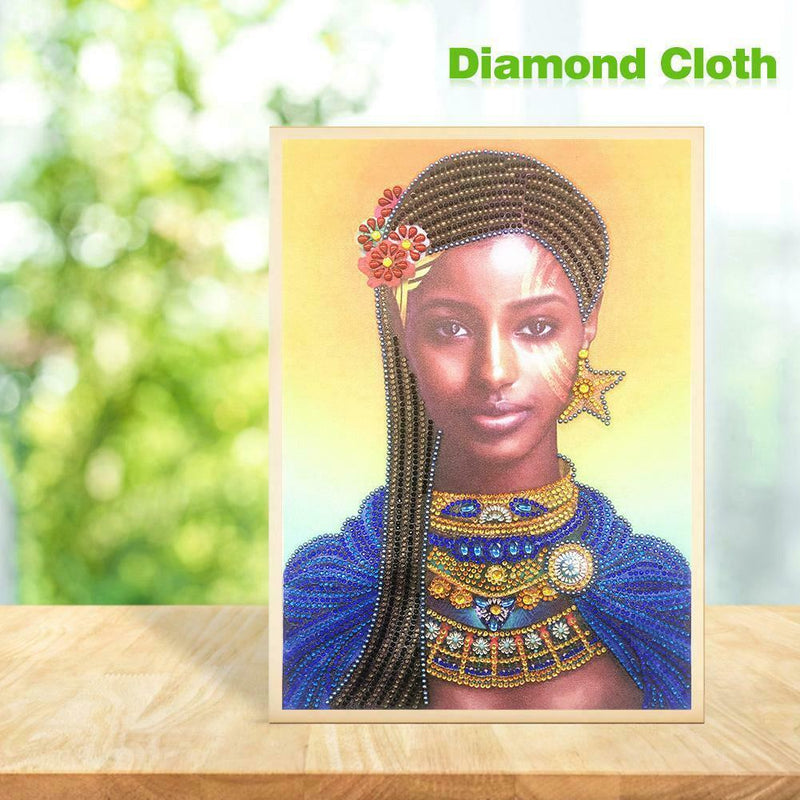 5D DIY Special Shaped Diamond Painting Girl Cross Stitch Mosaic Craft Kits
