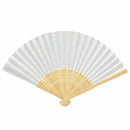 20 Pcs Fan White For Painting Calligraphy DIY Gift Decoration White G8W4