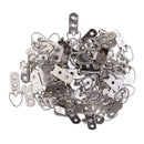 100 Pieces Heavy Duty D Ring Picture Picture Frame Hangers without Screws