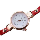 Fashion Luxury Rhinestone Bracelet Women Top Quartz Casual Watch Red  A