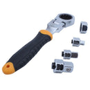 Ratchet Wrench 1/4 inch 3/8 inch 1/2 inch Adjustable Sleeve Adapter Cr-V Wr