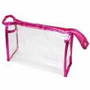 5 Pcs Transparent Waterproof Cosmetic Bag,PVC Vinyl Zippered Wash Bag Vacat