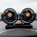 24V Double Sides Strong Wind Electric Car Fan Cooler Track Fan 2 Level Adju