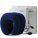 Air Inflatable Pillow Cervical Neck Head Pain Traction Support (sapphire)