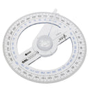 Portable Diameter Of 10cm Plastic 360 Degree Pointer Protractor Rul3c