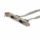 PCI to Dual DB9 Serial RS232 2 Ports Black Card Adapter Controller
