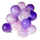 20x Agate Foil Confetti Latex Helium Balloons Inflatable Party Decor Purple