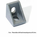50pcs 2020 Slot6 Corner Angle L Brackets Connector Fasten connector Aluminu