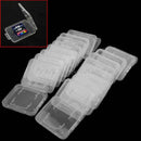 20x Plastic Clear SD SDHC Memory Card Storage Case Box Protector Holder Hot