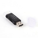 3 In1 SD TF Micro SD Memory Card Reader For Type- C USB3.1 USB2.0 Micro USB