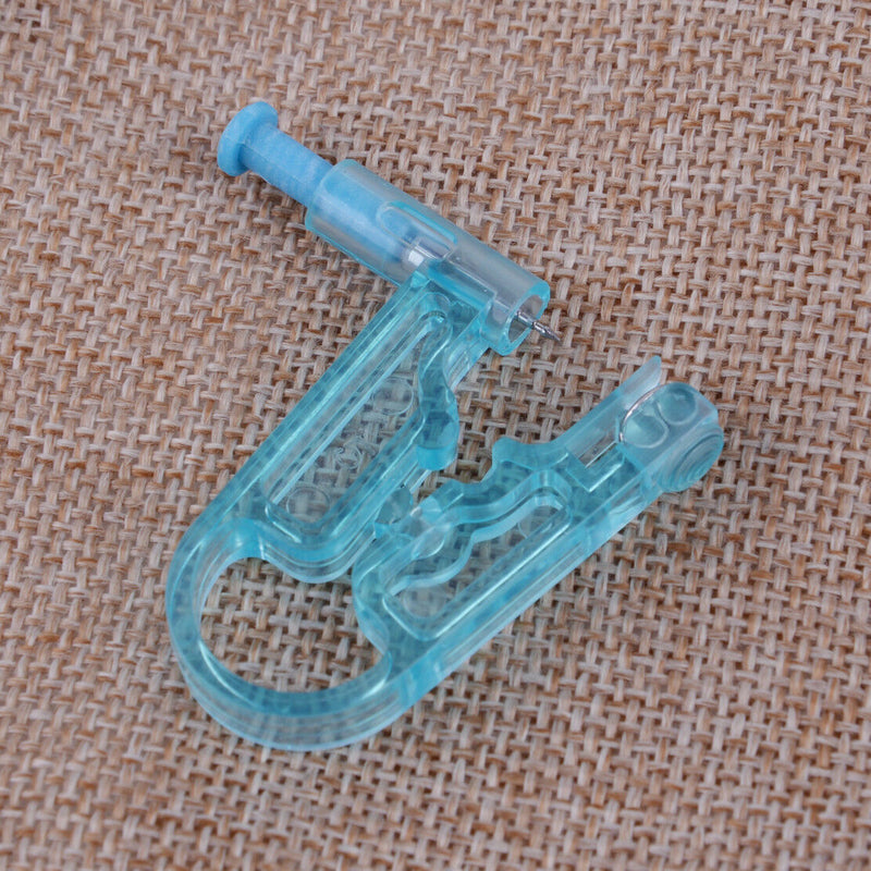10 Set Safety Disposable Ear  Body Piercing Gun Unit Asepsis Ear Studs Tool Kit