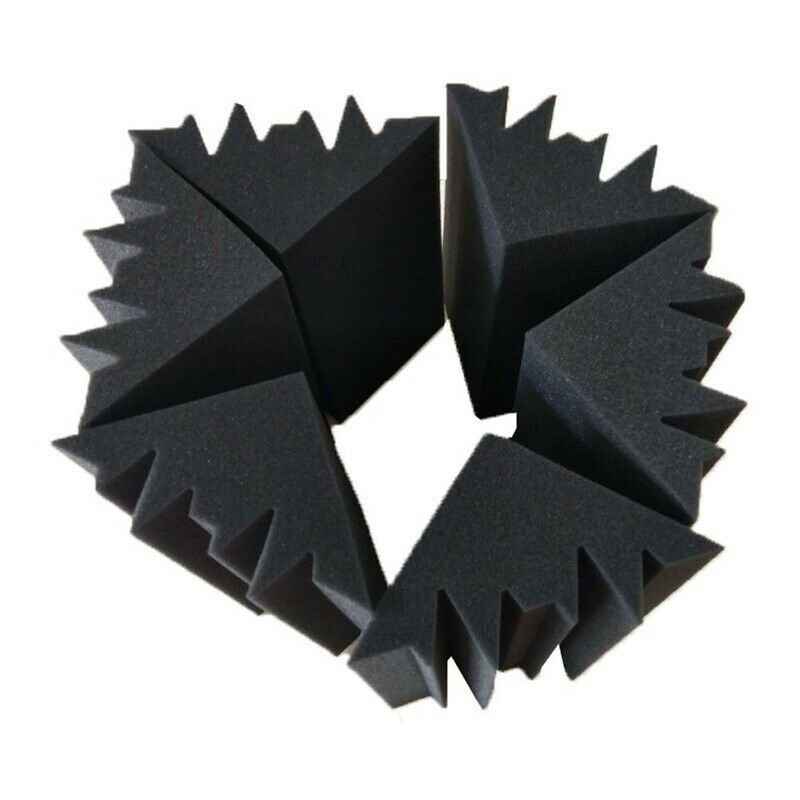 New 8 Pack of 4.6 in X 4.6 in X 9.5 in Black Soundproofing Insulation Bass