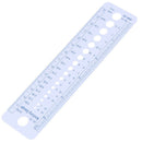 2-10mm Sew Ruler Tools Knitting Needle Gauge Inch cm Ruler Measure Sewing To ï¼D