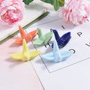 Cute origami ceramic decorative chopstick holder rack spoon fork rest tablewa Bj