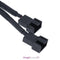 4pin IDE Molex to 2-Port 3Pin/4Pin Cooler Cooling Fan Splitter Power Cable