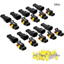 10 X 2 Pin Way Car Auto Waterproof Electrical Connector Plug Socket Wi EWH
