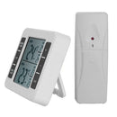 Wireless Digital Freezer Fridge Thermometer Indoor Audible Alarm w/ 2 Sensor
