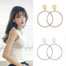 Simple Round Earrings Geometric Big Circle Trendy Earrings For Women Earrin