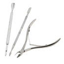 Nail Cuticle Nipper Spoon Pusher Remover Cutter Trimmer for Nail Art