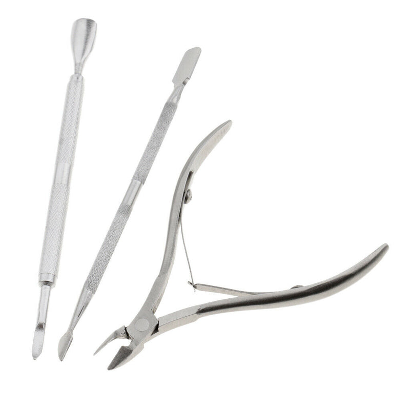 Nail Cuticle Nipper Spoon Pusher Remover Cutter Trimmer for Nail Art