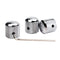 3pcs Professional Chromed Metal Guitar Tone Volume Knob