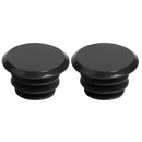 2pcs Bicycle Handlebar Plug Plastic Mountain Bike Grips End Covers (Black) A