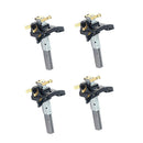 4pcs Replacement Carbon Brush Electric Vacuum Motor Suitable for 32mm Dia.