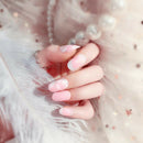 Acrylic designer nail tips false french full cover nails art decor finger NT!E