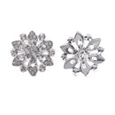 10pcs Flower Crystal Rhinestone Button DIY Wedding Dress Accessories