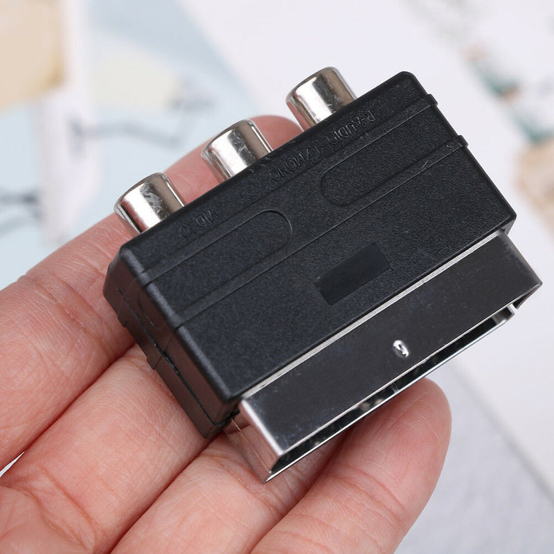 RGB scart to 3 RCA S-Video sdapter composite RCA SVHS AV TV audio converter OZ
