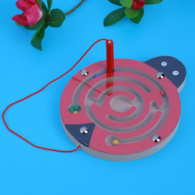 Kid Wooden Puzzle Children Magnetic Maze Toys Intellectual Jigsaw Board A