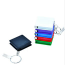 2PCS 1M Retractable Ruler Plastic Portable Mini Tape Measure With Key Chain n3c~