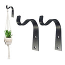 Wrought Iron Hanging Plants Wall Hooks Clothing Storage With Screws