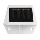 4LED Solar Powered Fence Lamp Plastic Stair Wall Light Outdoor Garden Decor Lawn
