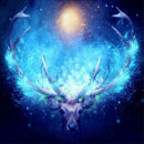 5D Diy Diamond Embroidery Landscape Forest Maple Leaf Deer Diamond Painting V5W5