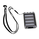Pocket Waterproof Slit Foam Fly Fishing Box Double Side Fly Box with Lanyard