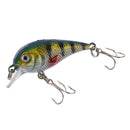 1 PC 6g Fishing Lures Treble Hook Bait Fishing Crankbait Lure Bait Hook blu