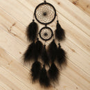 Black Feater Handmade Dream Catcher Car Wall hanging Crafts Dreamcatcher Gift