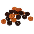 20x Wooden Flatback Round Buttons for Sewing Clothing Buttons Repair 20mm