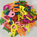 100x Mix Wooden 26 Letters Buttons Children Enlightenment Sewing Decor Craft